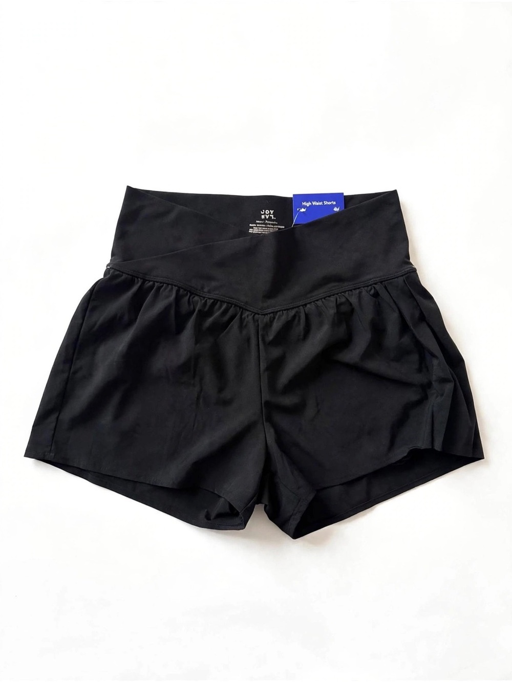 High-Rise Black Women’s Performance Shorts